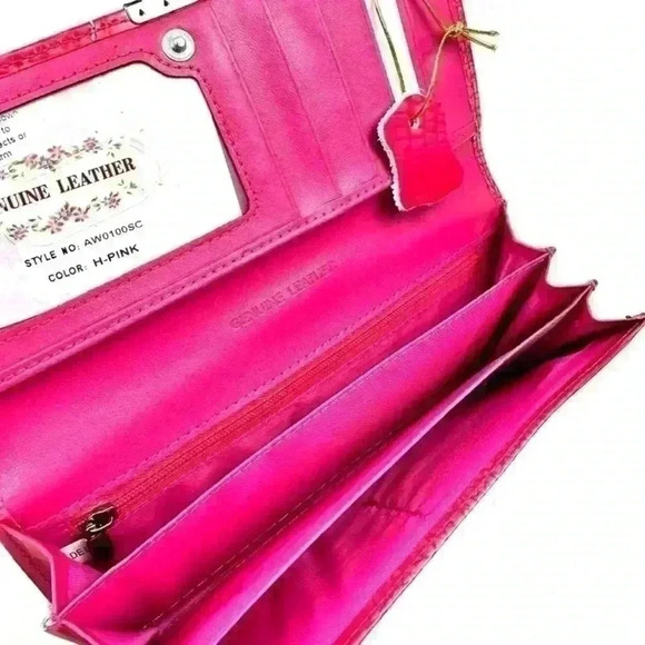 NWT Wallet Geniune Leather Crocodile gift box - Picture 4 of 5